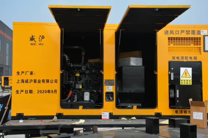 上海威滬泵業(yè)有限公司泵車支援遼寧抗洪救災